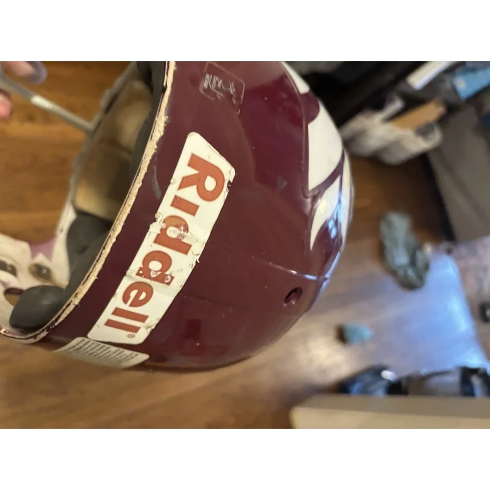 Vintage Riddell Little Pro Football Red Helmet Large 41165 No Strap or Ear Pads